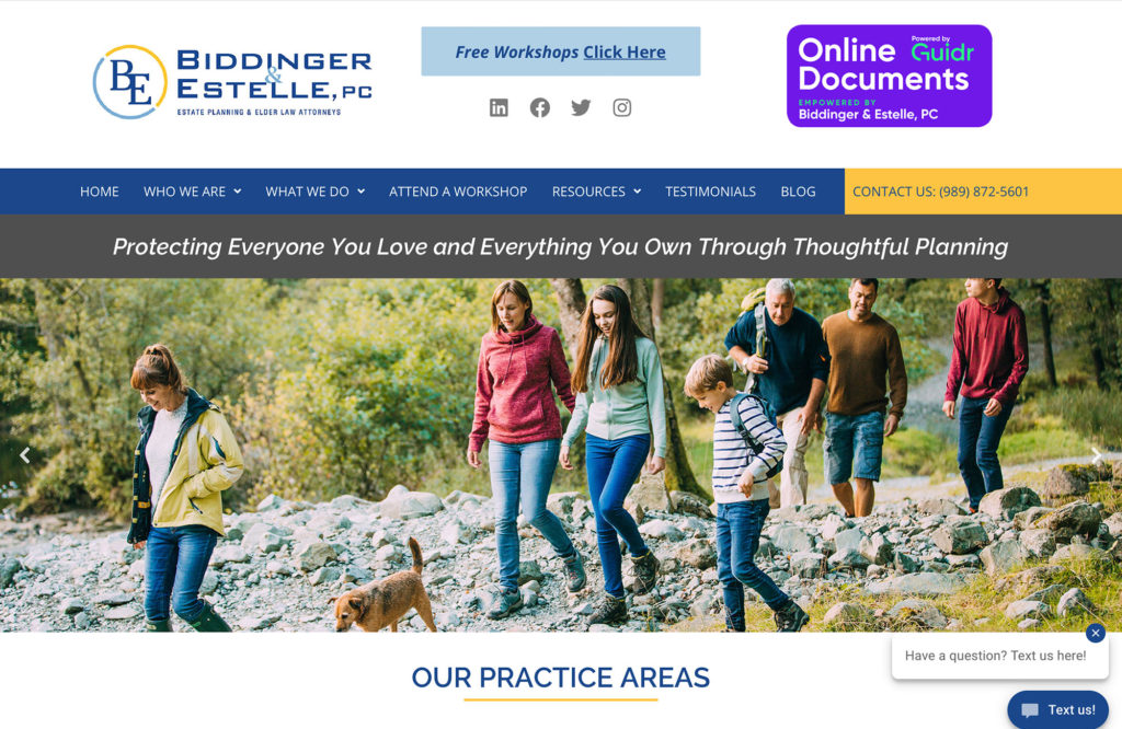 Biddinger & Estelle Website